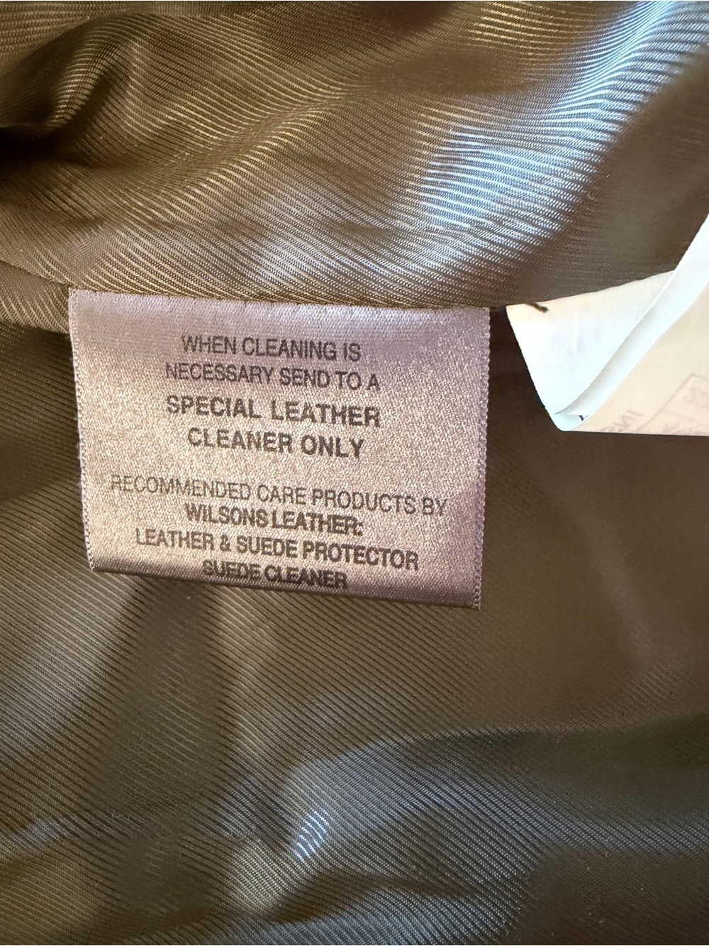 Vintage Wilson’s Leather Dark Olive Green Leather Suede Coat. NTN. Size S - Picture 7 of 12